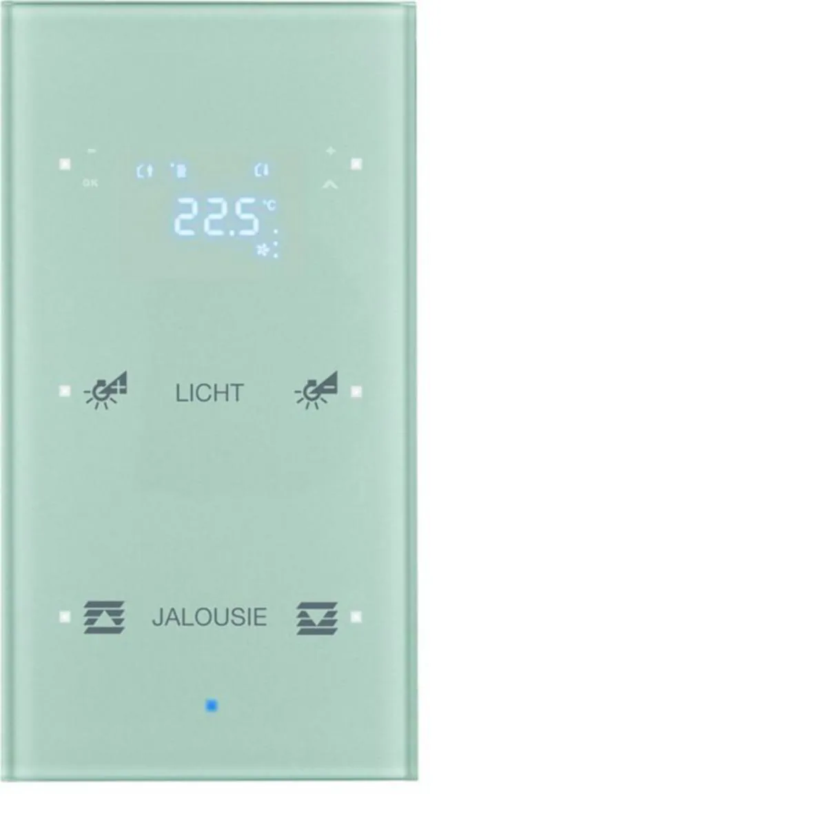 Painike KNX Hager TS Sensor 2OS. TERM. OP. LASI ALU – alumiini