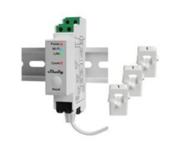 Energiamittarit Shelly 3EM ENERGIAMITTARI DIN PRO 400A