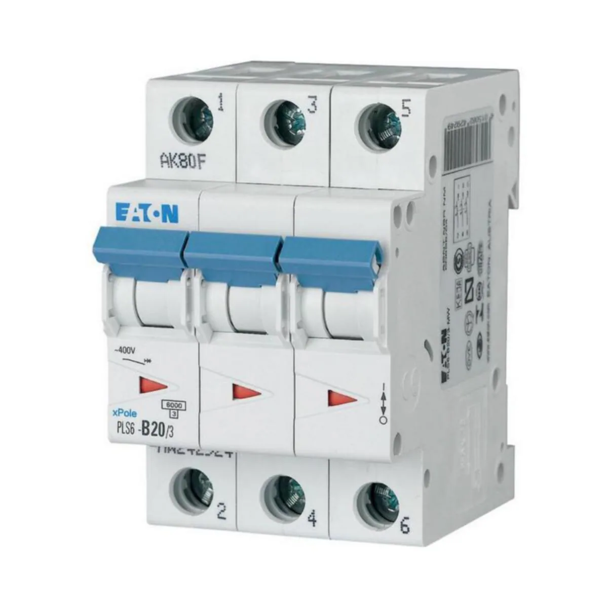 Johdonsuojakatkaisija Eaton Xpole PLS6-C20/3-MW