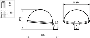 Katuvalaisin Signify Quebec LED - KATUVALAISIN QUEBEC LED BRP775 LED49-4S/740 PSD DW50