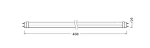 LED-valoputki T8 Ledvance Value LED Tube - LED-VALOPUTKI T8 LEDVANCE T8 EM V 438 4,8W/840 650LM