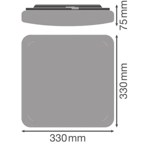 Pinta-asennusvalaisin Ledvance Surface Square - PINTA-ASENNUSVALAISIN LEDVANCE SF SQUARE IP44 24W 3CCT SENSOR