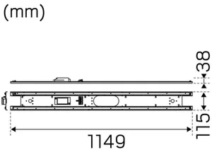 Sähköinen lisätarvike Hide-a-lite ReLine - SÄHKÖINEN LISÄTARV RELINE IP20 5200LM 39W 3/4K 1200MM