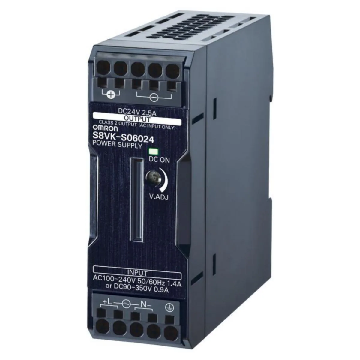 Teholähde Omron S8VK-S, S8VK-S06024. 60W. 24VDC. 2.5A