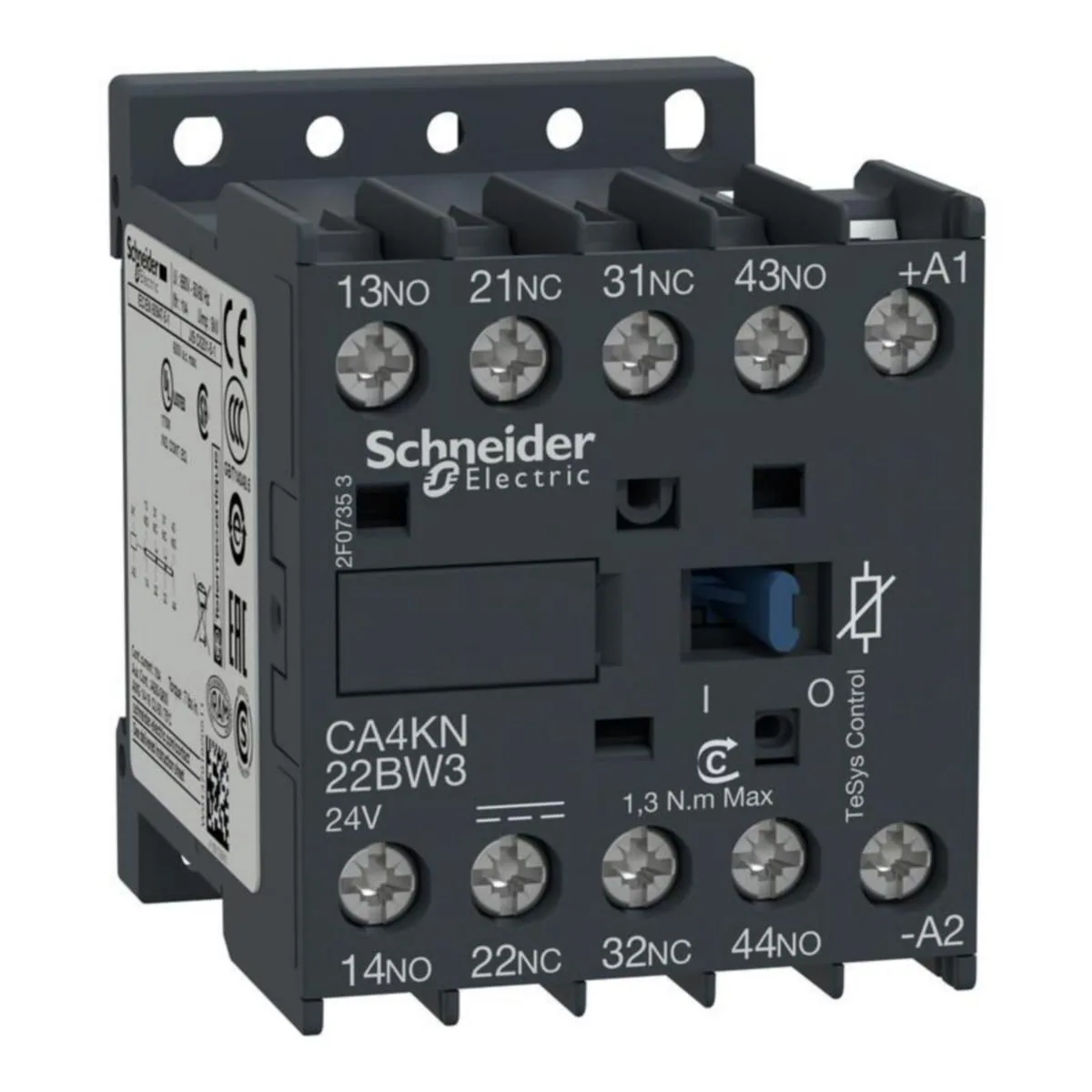 Apukontaktori Schneider Electric TeSys CA_KN... K, D SK-sarja CA4KN22BW3, 2S+2A, 24V DC, 1,8