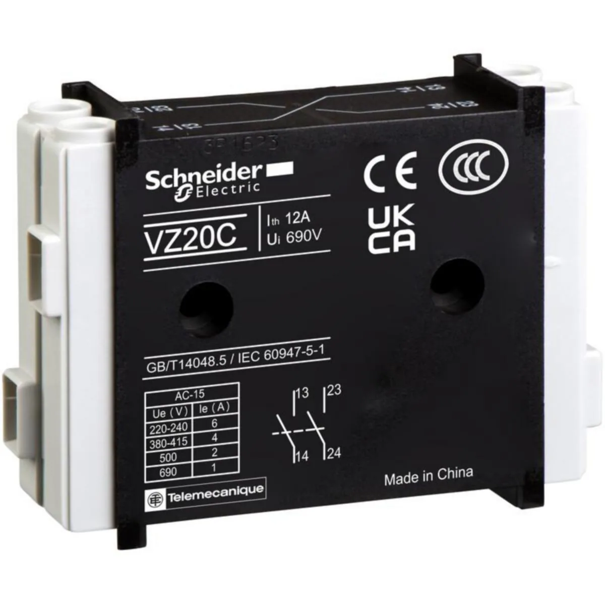 Apukosketin Schneider Electric TeSys VZ - APUKOSKETIN TESYS APUKOSKETIN 2SU 12-175A