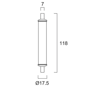 Lineaarilamppu Sylvania ToLEDo Retro - LINEAARILAMPPU TOLEDO RETRO R7S 118MM 7,9W 840 850LM