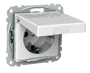Pistorasia Schneider Electric Exxact 1-osainen kannella IP44 - PISTORASIA EXXACT 1S/16A/IP21 0X UKJ KANSI VAL