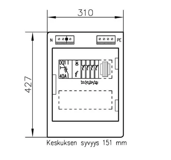 Huolto-/ohituskytkin Socomec Netys RT UPS-OHITUSKESKUS 230VAC 6KVA