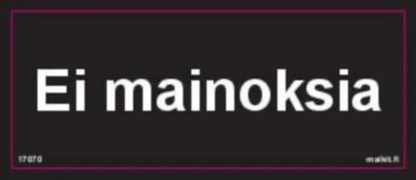 Merkintätarra Malkit Kiinteistö EI MAINOKSIA 100X40