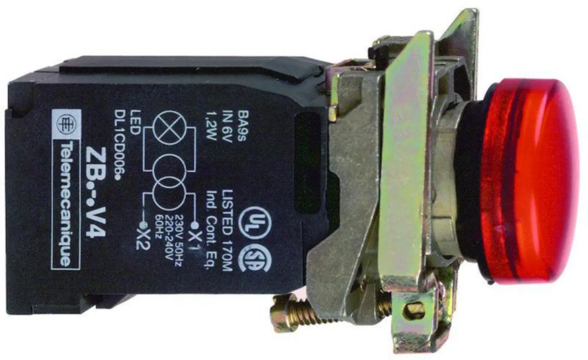 Merkkivalo hehku Schneider Electric Harmony XB4BV44 – punainen