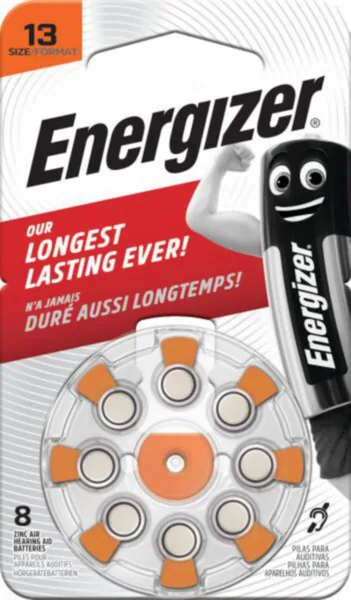 Paristo kuulokoje Energizer Zinc Air 13 1.4V 8-PAK