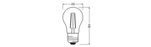 Pienkupulamppu Ledvance Performance Classic P - PIENKUPULAMPPU LEDVANCE CLP 1,8W/827 250LM E27 CL
