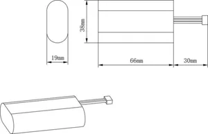 Sähköinen lisätarvike Ledvance Downlight Comfort - SÄHKÖINEN LISÄTAR DOWNLIGHT CO EL KIT BAT LI 6.4 1.6AH 6KPL