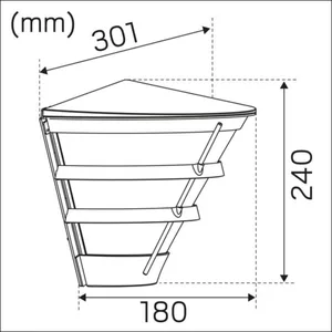 Seinävalaisin ulko Hide-a-lite Pave Wall - SEINÄVALAISIN ULKO PAVE WALL IP65 1680LM 18W GR DECO II