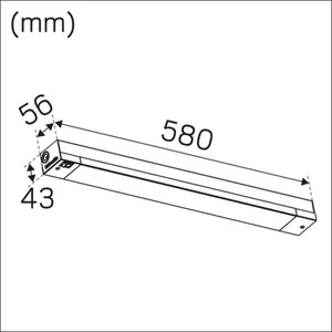 Työpistevalaisin Hide-a-lite Kitchen Line Basic - TYÖPISTEVALAISIN KITCHEN LINE IP20 770LM 8W 927/930 WH
