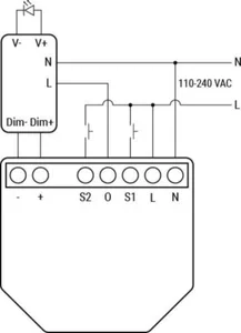 Valonsäädin Shelly Dimmer GEN4 - VALONSÄÄDIN SHELLY DIMMER 0/1-10V PM GEN4