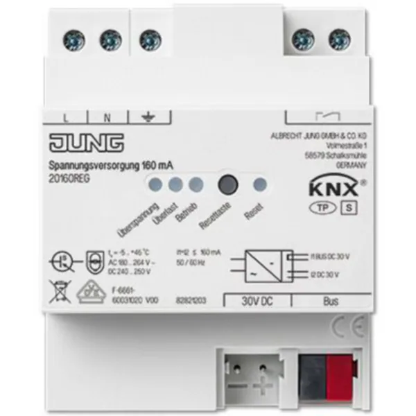 Virtalähde Ensto Jung KNX 160MA