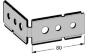 Kulmakiinnitin MP-Bolagen MP737 lankahylly - KULMAKAPPALE MP-BOLAGEN MP-737S LANKAHYLLYYN S