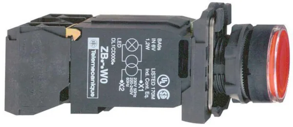 Kumisuojuspainike Schneider Electric Harmony XB5AW3445. PUN.. MUUNTAJA