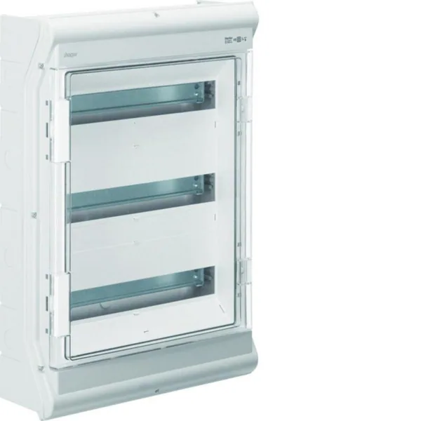 Moduulikotelo pinta Hager Vector IP65 VE318SN 3x18MOD PC-UV