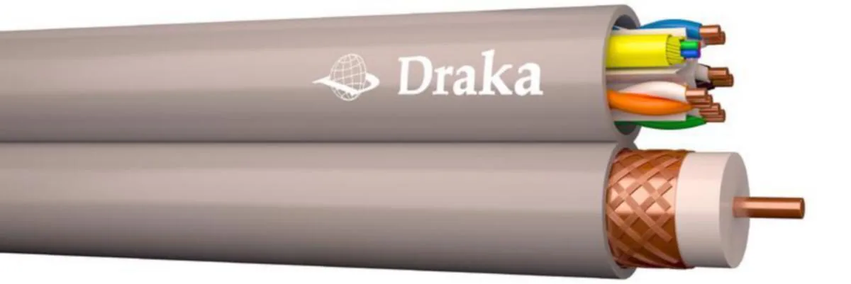 Tietoverkkokaapeli-CAT6 Draka Afumex hybridi - TIETOVERKKOKAAPELI-CAT6 AFUMEX DRAKAHYBRID C6+4XBBXS+TELLU13