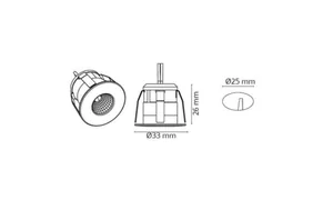 Alasvalo SG Nano - ALASVALO SG NANO 1W 2700K 15D VA