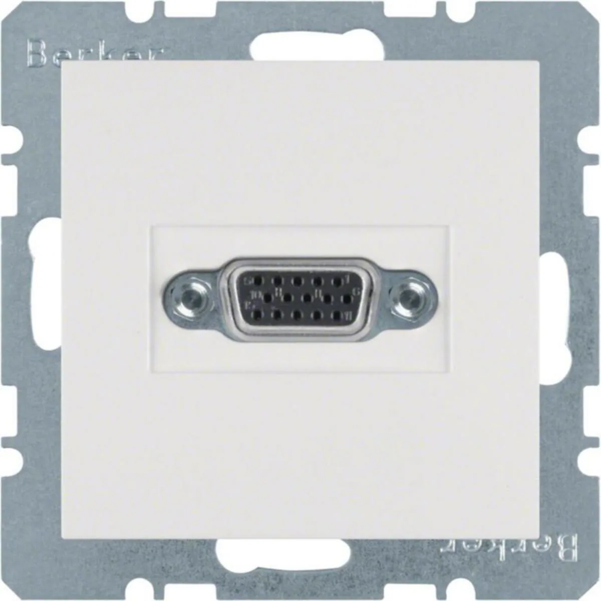 AV-rasia Hager S.1 VGA 15P D UKR VAL – valkoinen