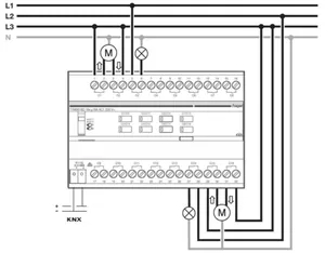 Lähtöyksikkö Hager KNX ETS - LÄHTÖYKSIKKÖ KNX KNX ETS TYMS616D 16/8X16A RLCV SEC DIN