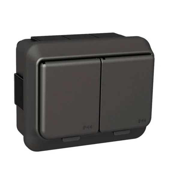 Pistorasia Schneider Electric Exxact pinta IP44 2S/16A/IP44 PPR 2X ANT