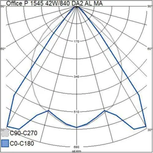 Pinta-/ripustusvalaisin Airam Office - RIPUSTUSVALAISIN OFFICE 1545 42W/840 DA2 AL MA WH P