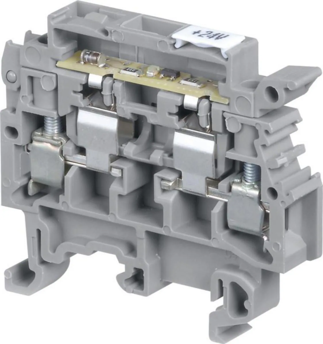 Sulakeliitin TE / ABB Entrelec -liittimet 8MM JOHTO:4MM2, LED 24V