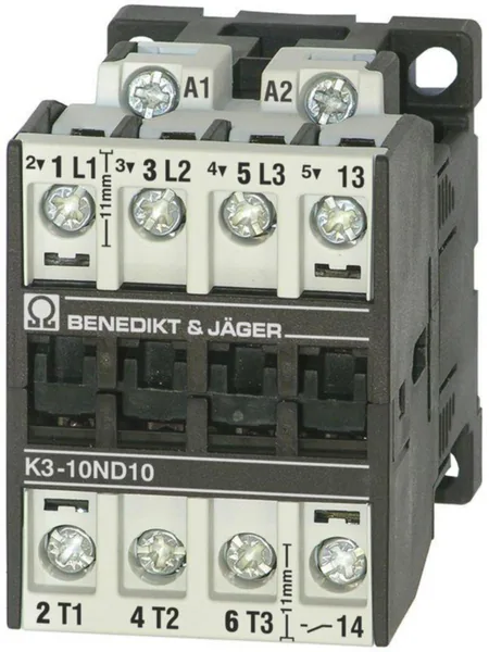 Kontaktori Benedikt & Jäger K3-700A22 400kW 3S 2S+2A 230V