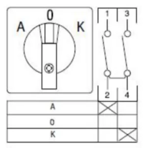 Nokkakytkin vaihto Sontheimer U1 - NOKKAKYTKIN VAIHTO SONTHEIMER U1/8E/A-0-K