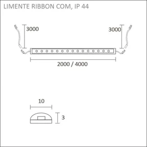 Valoprofiili/-nauha Limente Ribbon - VALOPROFIILI/-NAUHA LIMENTE RIBBONCOM 3K 2M IP44
