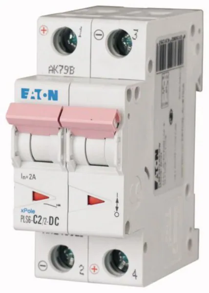 Johdonsuojakatkaisija Eaton Xpole PLS6-C2/2-DC-MW