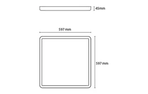 Pinta-asennusvalaisin SG Sense - PINTA-ASENNUSVALAISIN SENSE SENSE SURFACE 600X600 4K