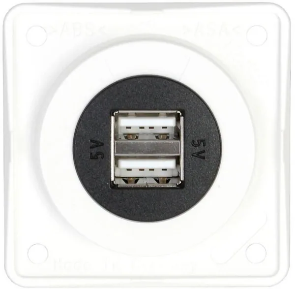 Pistorasia Hager Integro Flow 2USB/2.5A/12VDC UR VAL