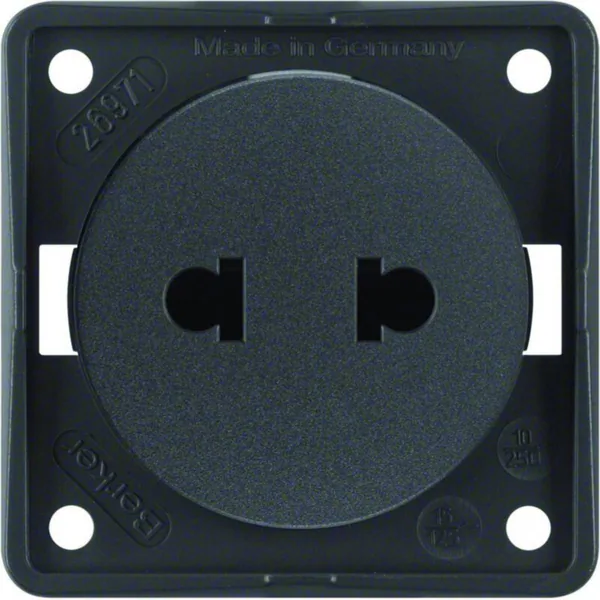 Pistorasia Hager Integro Flow 2N/10A/250VAC EURO-US UR ANT