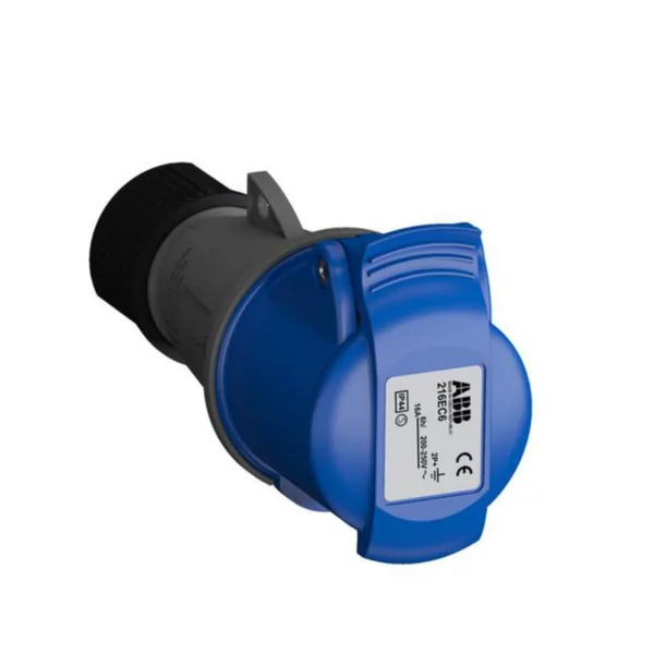 Jatkopistorasia Amphenol Easy & Safe IP44 VOIMAJATKOPISTORAS 3-NAP 16A 6H 2P+E