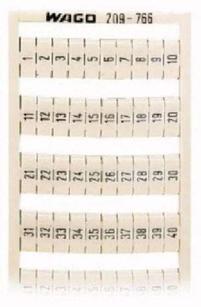 Merkintäkilpi Wago 1...50 (2X) 209-766