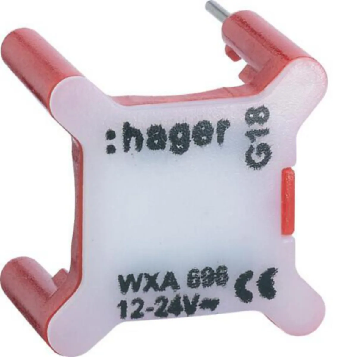 Merkkilamppu Hager Gallery WXA696 LED 2.6MA 12/24V PUN – punainen