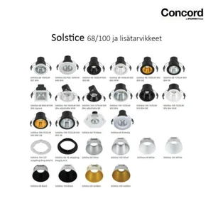 Pinta-/ripustusvalaisin Concord Solstice musta+musta - PINTA-/RIPUSTUSVAL SOLSTICE 150 1050LM 940 DA MU