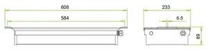 Teollisuusvalaisin I-Valo Dora LED - SULJETTU TEOLL VAL I-VALO DORA DC20-M3400-DJ IP64 65W