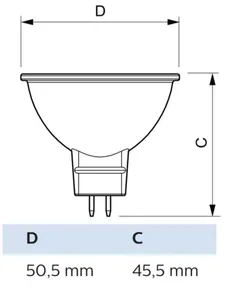 Kohdelamppu Philips MASTER LED - KOHDELAMPPU MASTER LED DT 5.8-35W MR16 36D 245LM