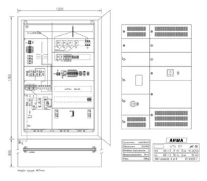 Latausjakokaappi UTU Ahma LJKM, lähdöt 63A - LATAUSASEMAKESKUS AHMA LJKM10604 (80A/100A/125A)
