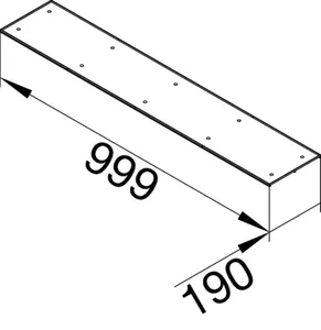 Lattiakanavan kansi Hager tehalit.BKG - LATTIAKANAV. KANSI TEHALIT.BKG BKG FE 200X1000MM SYV. UMPI ZN