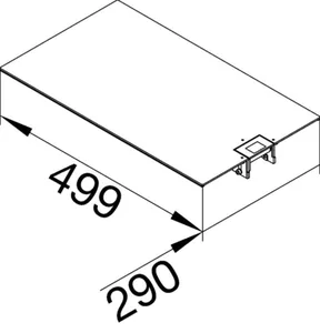 Lattiakanavan kansi Hager tehalit.BKG - LATTIAKANAV. KANSI TEHALIT.BKG BKG FE 300X500MM ULOSOT. ZN