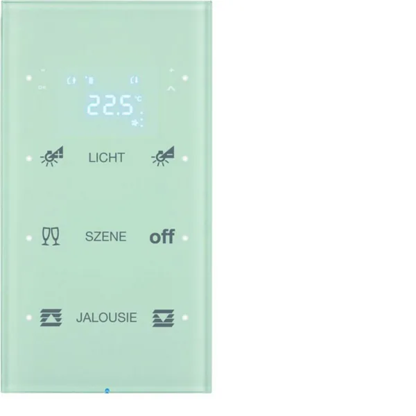 Painike KNX Hager R.3 3OS TERM+LED-N. OP. LASI VAL