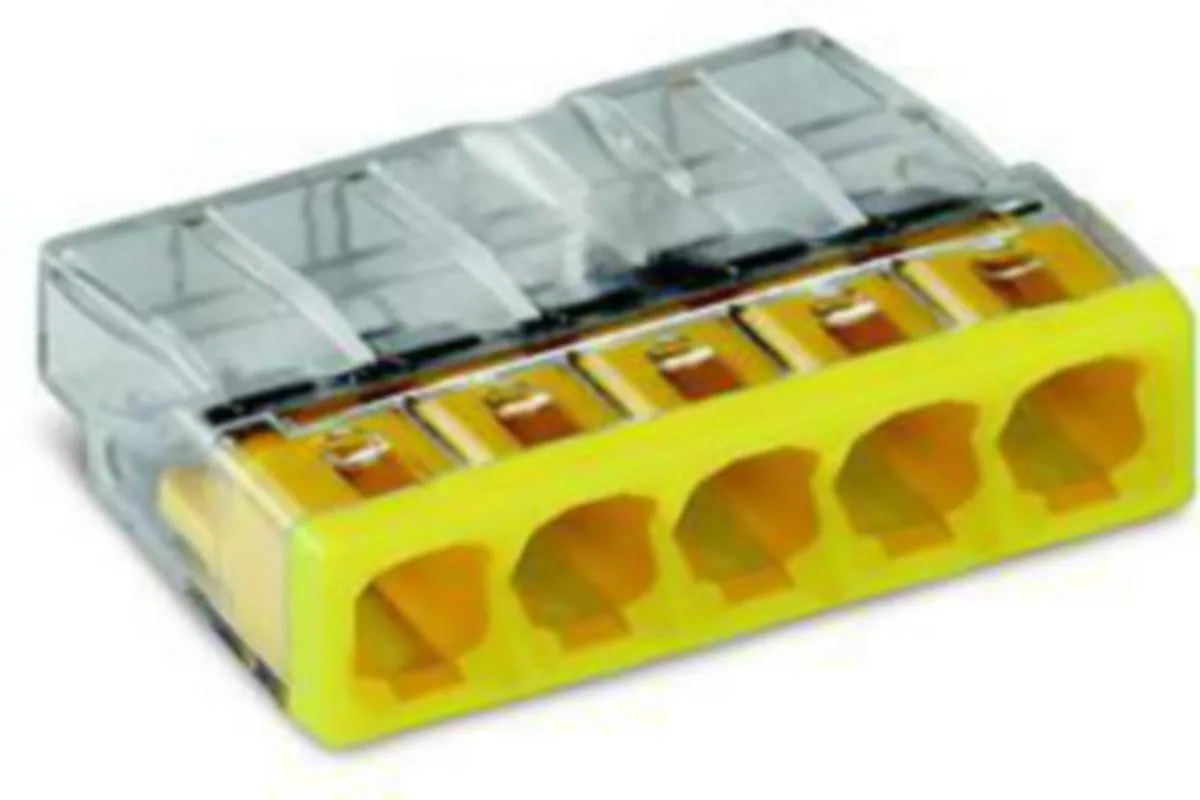Rasialiitin Wago 2273-sarja 2273-205 5-NAP (100 – keltainen